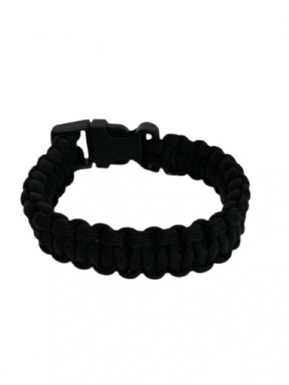 Black Paracord Sports Bracelet Braided Cord Boys Survival Rope Bracelet Stylish